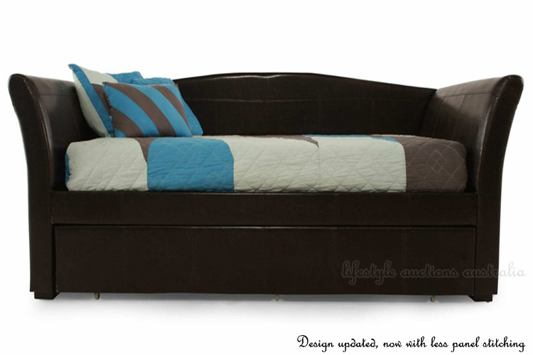 NEW Single OR King Single Sofa Lounge Trundle BED Frame OR Storage PU ...