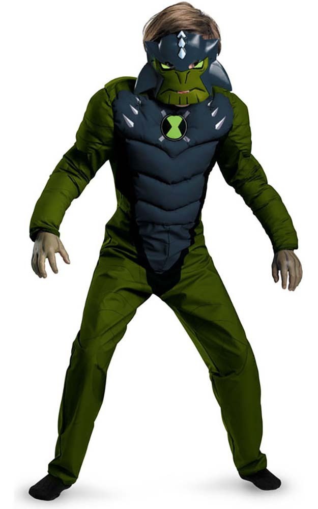 BEN 10 HUMUNGOUSAUR ALIEN MUSCLE CHILD BOYS FANCY DRESS HALLOWEEN