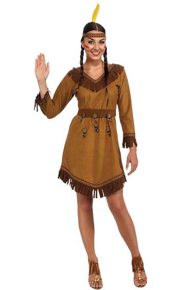 Native American Indian Pocahontas Woman Adult Fancy Dress Native American Indian Pocahontas Woman Adult Fancy Dress