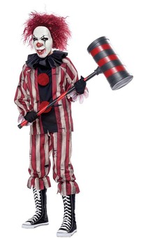 Nightmare Creepy Clown Child Costume