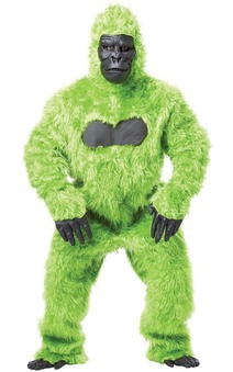 Green Gorilla Deluxe Adult Animal Ape Costume