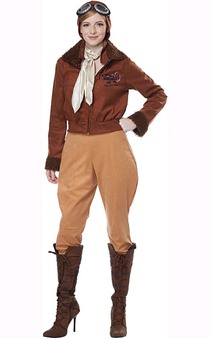 Amelia Earhart Aviator Adult Pilot Costume