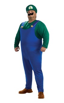Luigi Adult Plus Mario Bros Costume
