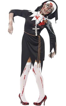 Zombie Nun Sister Halloween Adults Costume