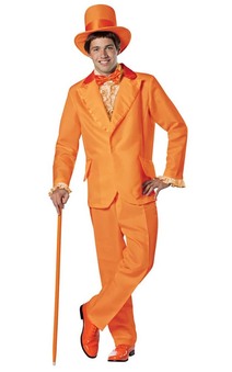 Dumb And Dumber Lloyd Orange Tuxedo Adult Costume