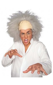 Mad Scientist Grey Adult Wig