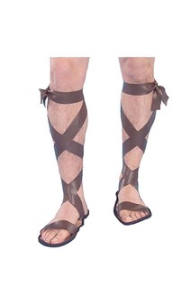 Roman Greek Jesus Brown Sandals