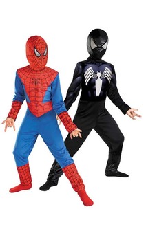 Spiderman Reversible Red Black Child Costume