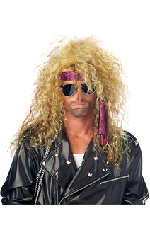 Heavy Metal Rocker Wig 80s 90s