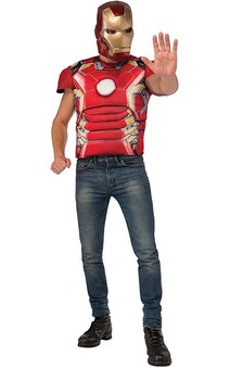 Iron Man Avengers 2 Adult Muscle Costume Top
