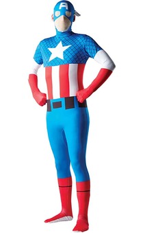 Captain America 2nd Skin Adult Costume