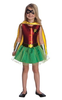 Robin Tutu Child Toddler Batman Super Hero Costume
