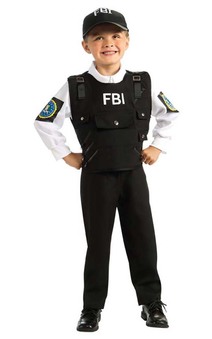 FBI Special Agent Cop Police Child Costume