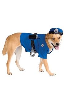 Police Officer Dog Pet Costume
