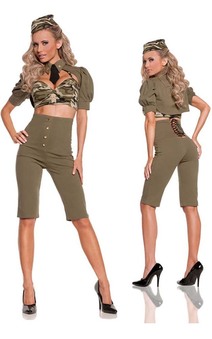 Sexy Retro 1940's Army Uniform Adults Costume