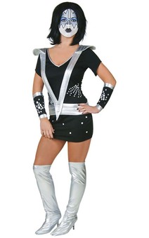 Miss Spaceman KISS adult Costume