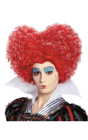 Red Queen Of Hearts Deluxe Adult Wig