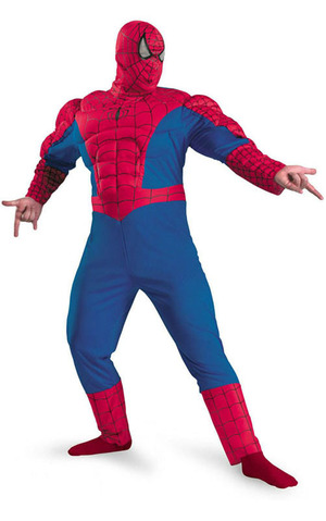 Spiderman Muscle Chest Plus Size Adult Costume