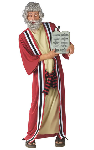 Moses Adult Costume + Commandments Drinking COntainer