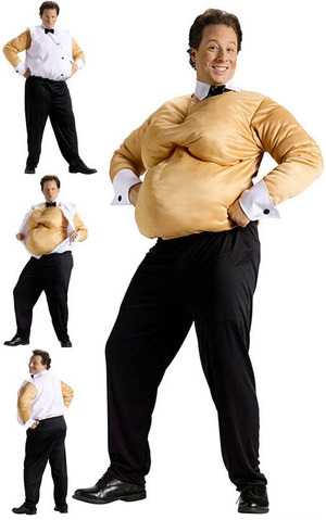 Fat Suit Male Stripper Adult Fatman Costume