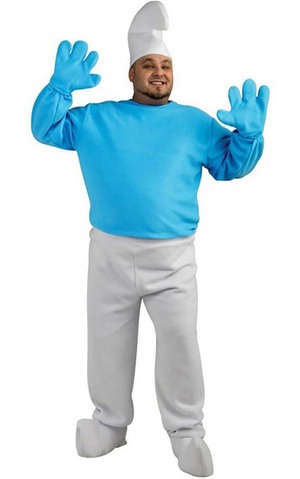Deluxe Smurf Plus Size Adult Costume