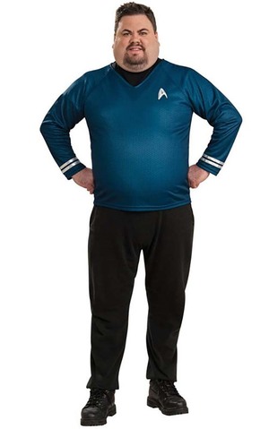 Spock Star Trek Blue Shirt Costume
