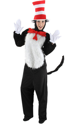 Dr Seuss The Cat In The Hat Deluxe Adult Costume