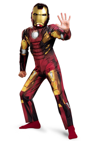 The Avengers Iron Man Muscle Chest Child Costume
