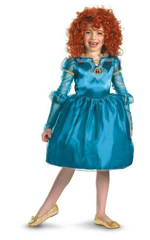 Disney Brave Merida Hero Child Costume + Wig