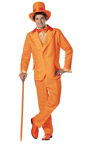 Dumb And Dumber Lloyd Orange Tuxedo Adult Costume