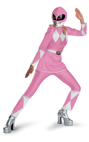 Pink Power Ranger Deluxe Adult Costume
