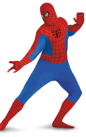 Spiderman Plus Size 2nd Skin Bodysuit Adult Costume