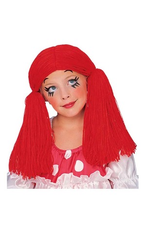 Rag Doll Girl Red Wig