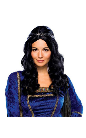 Renaissance Princess Black Wig