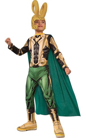Loki Thor Child Avengers Villain Costume