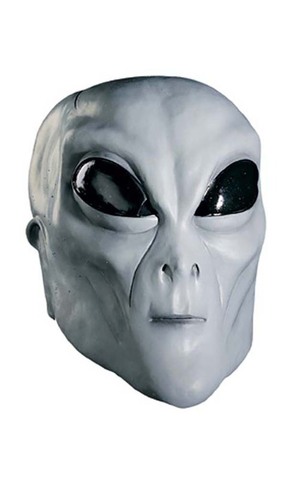 Latex Grey Alien Mask