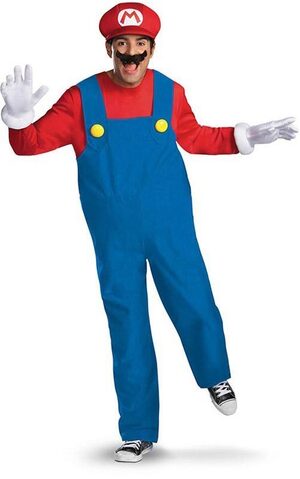 Deluxe Mario Adult Mario Bros Costume