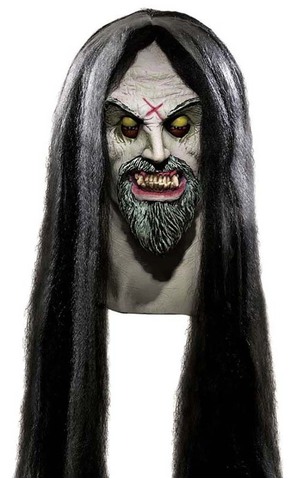 Corpse Maker Scary Halloween Mask with Hair