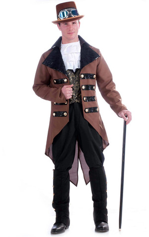 Victorian Steampunk Jacket Adult Costume
