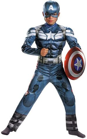 Captain America Deluxe Avengers Muscle Child Costume