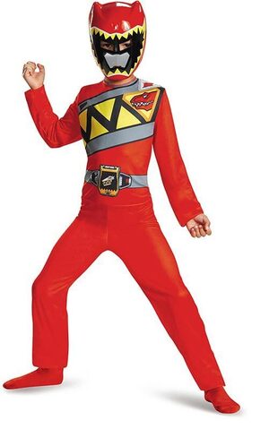 Red Power Ranger Dino Charge Child Costume