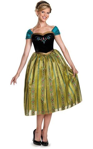 Deluxe Princess Anna Coronation Adult Costume