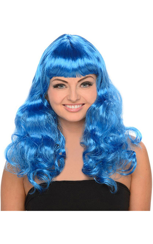 Katy Perry Blue Curly Wig