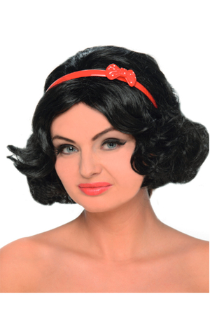Snow White Adult Wig And Headband