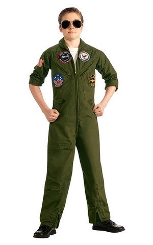 Top Gun Child Flight Suit Airforce Costume