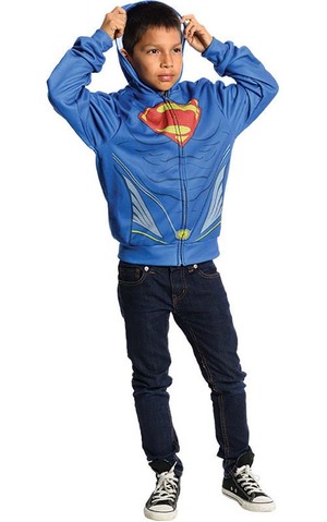 Superman Hoodie Child Costume Jumper