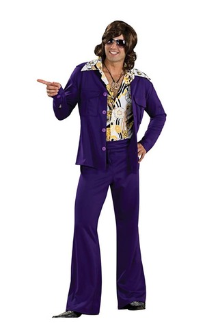Safari Suit Purple Adult Costume