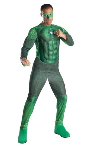 Hal Jordan Green lantern Fibre Optic Adult Costume