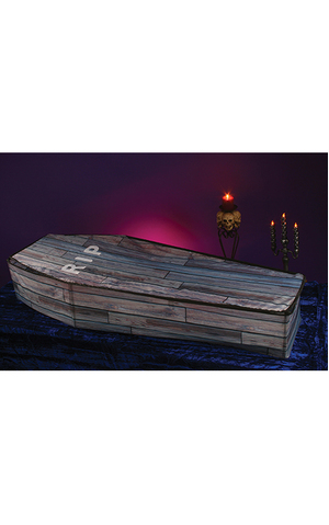 5 Foot Woodgrain Collapsible Coffin