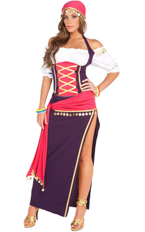 Gypsy Circus Fortune Teller Adult Sexy Costum